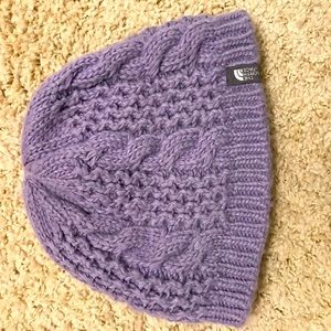 Purple north face hat